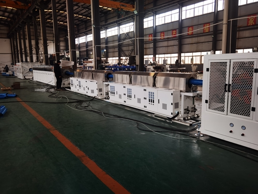 주문 250-630mm / 315-800mm PVC-O 파이프 생산 라인 380V / 3P / 50Hz O-PVC 파이프 진압 라인 online manufacture