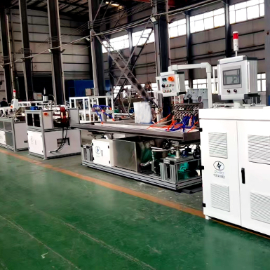 주문 Shenzhen HYPET PVC Corner Bead Trim Angle Profile Extrusion Machine PVC Corner Bead Plastic Products Making Machine Manufacturer online manufacture