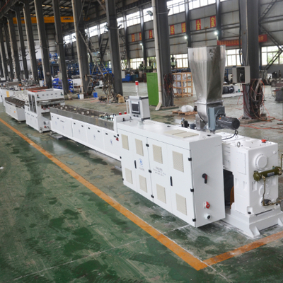 주문 SHENZHEN HYPET 고출력 고속 50-110 PVC 파이프 제조 기계 online manufacture