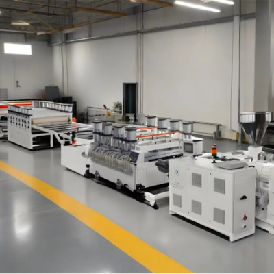 주문 Shenzhen HYPET Carbon Crystal Plate Extrusion Production Line /Three Layers PVC Foam Board Equipment Making Machine Manufacturer online manufacture