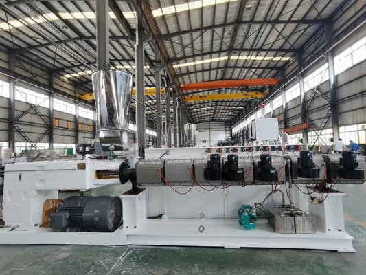 주문 Shenzhen HYPET PS75/38  95/38  125/38 High Efficient And High Speed Parallel Twin Screw Plastic Extruders online manufacture