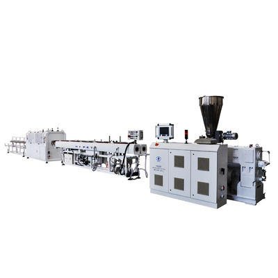 주문 원뿔 쌍둥이 나사 압출기 ZS55/120 산출 220kg/H를 가진 Pvc 관 기계 두 배 물가 20-63 online manufacture
