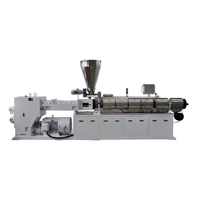 주문 플라스틱 재생 압출기 기계/쌍둥이 나사 PVC 압출기 기계 산출 700kg/H PS107/28 online manufacture