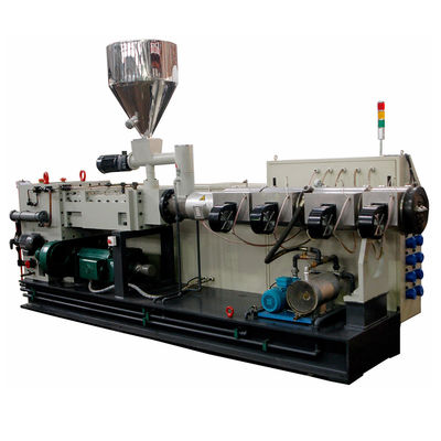 주문 소성 가공 160 kw PS130/28 출력 1100년 kg/H 동안 큰 출력 쌍 스크루 압출기 기계 online manufacture