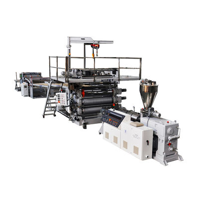 주문 원추 이축압출（성형）기 95/192 생산량 800k/h와 SPC 마루널 압출 라인 online manufacture