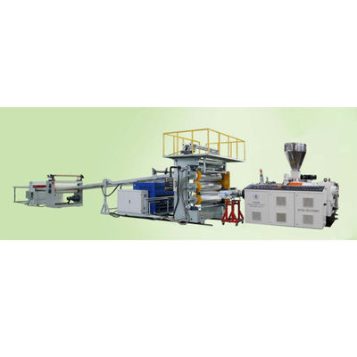 주문 Pvc 보드 시트 기계 / Pvc 모조 보드 압출 라인 12t/Day 고칼슘 공식 online manufacture