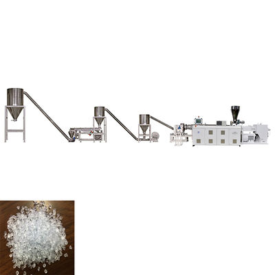 주문 기계/플라스틱 작은 알갱이로 만드는 선을 만드는 투명한 Pvc 펠릿 online manufacture