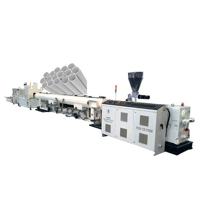 주문 110 사이즈 - PLC 제어 시스템과 160 밀리미터를 위한 PVC 배류 파이프 압출 라인 online manufacture