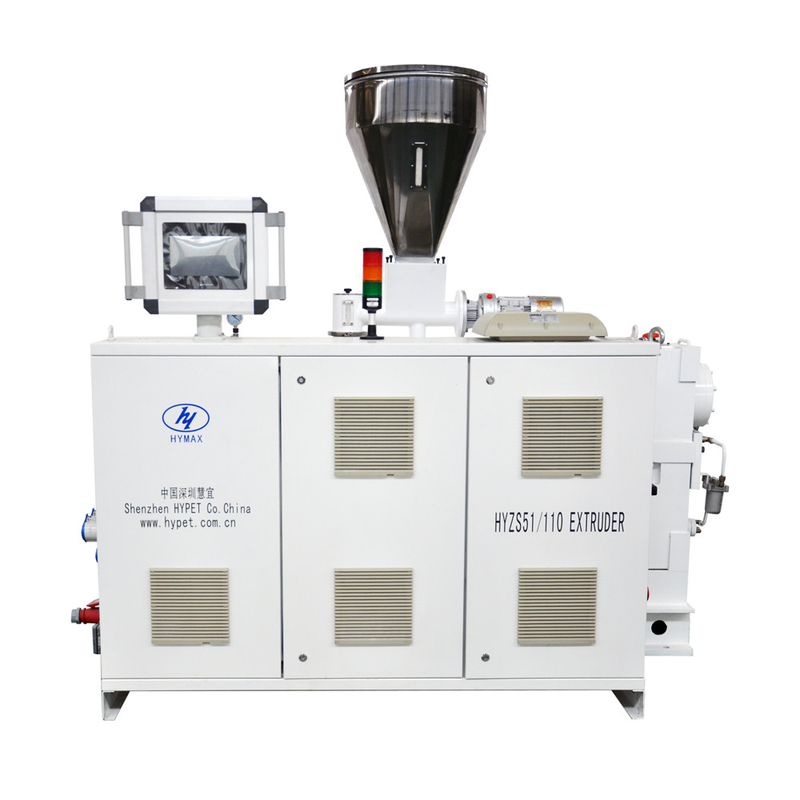 HYZS51/110 코닉 트윈 스크루 엑스트루더와 함께 PVC 파우더 인 싱글 월 코러브 파이프 제작 기계