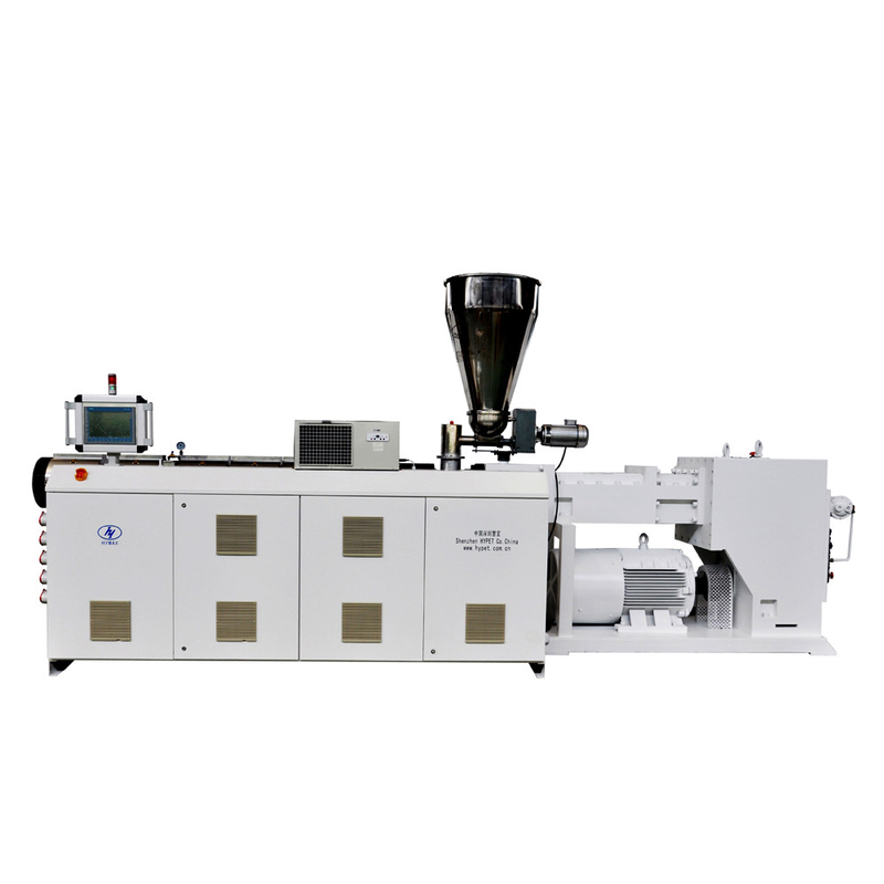 높은 출력 1600-1800kg/h HYPS165/28 수직 절감기 및 유로 기술과 함께 병렬 쌍 쌍 나사 extruder