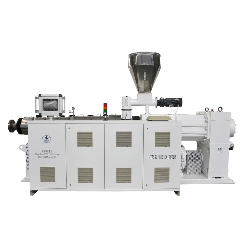 ZS95/188 110kW 1200kg/h 트윈 코닉 듀얼 스크루 플라스틱 엑스트루더 수직 스타일 기어박스 PVC 재료를 위한 높은 토크