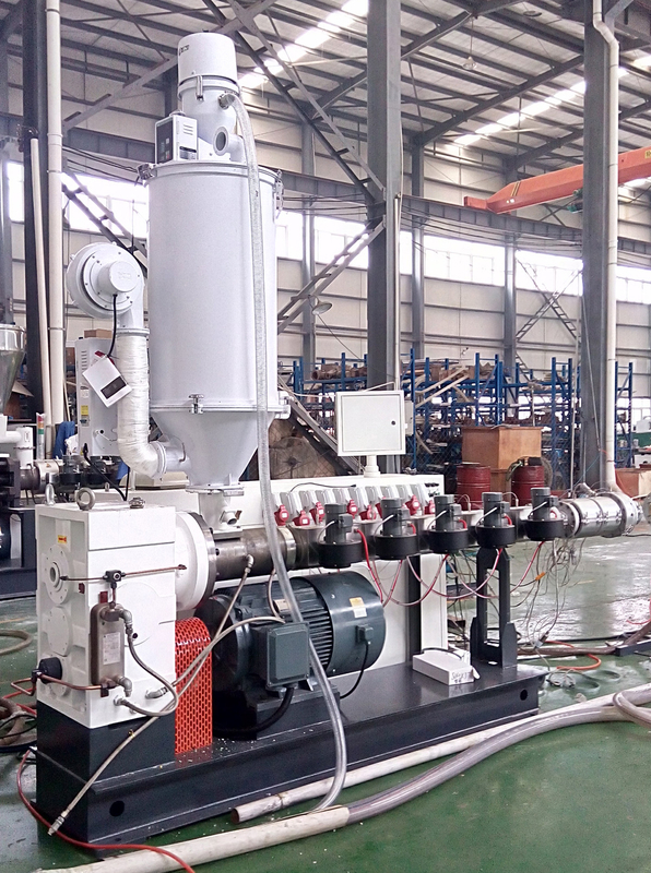 LDPE HDPE PPR ABA/ABC 복합 파이프 제조 기계 HYSJ60/38 55kw 플라스틱 단일 나사 추출기 5 난방 구역