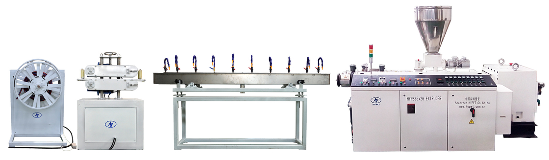 10-38mm 부드러운 PVC 분말 extruder 투명 정원 파이프 튜브 튜브 기계에 의해 새로운 설계 병렬 쌍 나사 extruder