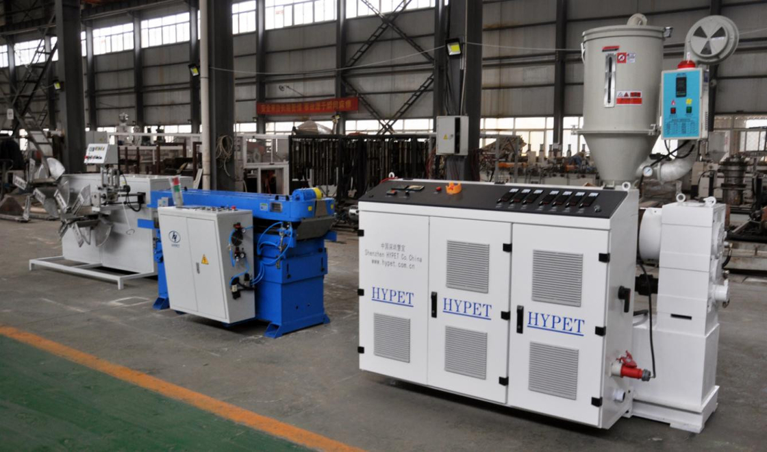 16-50mm PE/PVC 단일 벽 유선 파이프 전기 와이어 유선 튜브 생산 라인 extruder SJ65/28