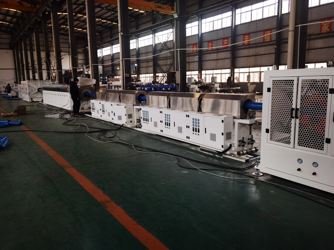 250-630mm / 315-800mm PVC-O 파이프 생산 라인 380V / 3P / 50Hz O-PVC 파이프 진압 라인