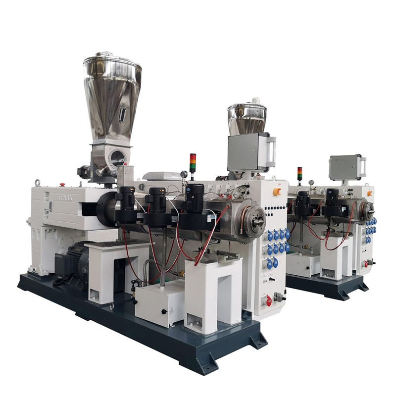 PVC 쌍 나사 플라스틱 생산 장비 이중 나사 추출기 기계 HYZS80/156 55kw 550kg/h
