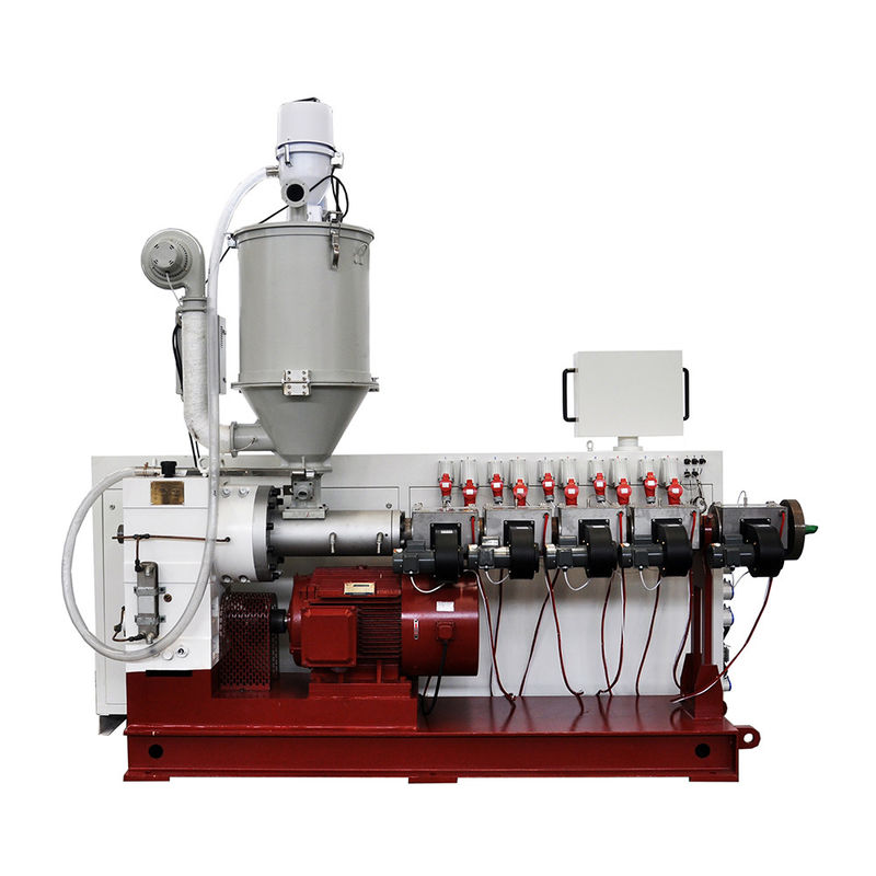 높은 출력 PE HDPE 생산 기계 출력 90kg/h SJ55/30 모터 30kw를 위한 단일 나사 추출기