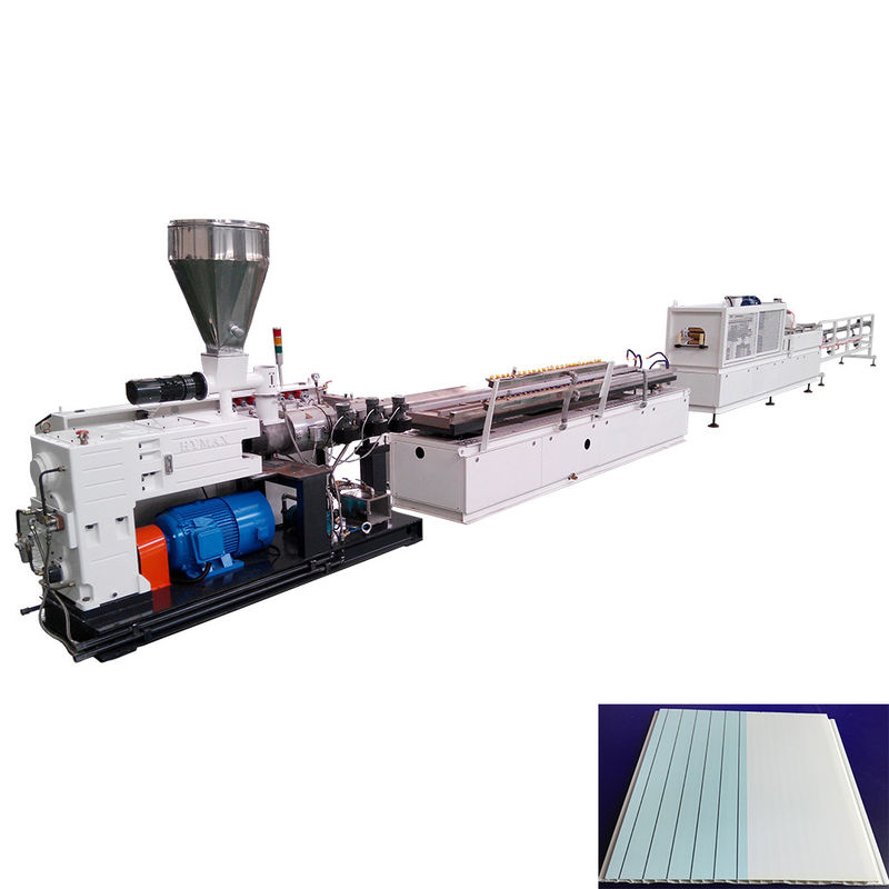 600mm 통합 PVC 천장 패널 기계 WPC 천장 벽 패널 제조자 엑스트루더 ZS65/132