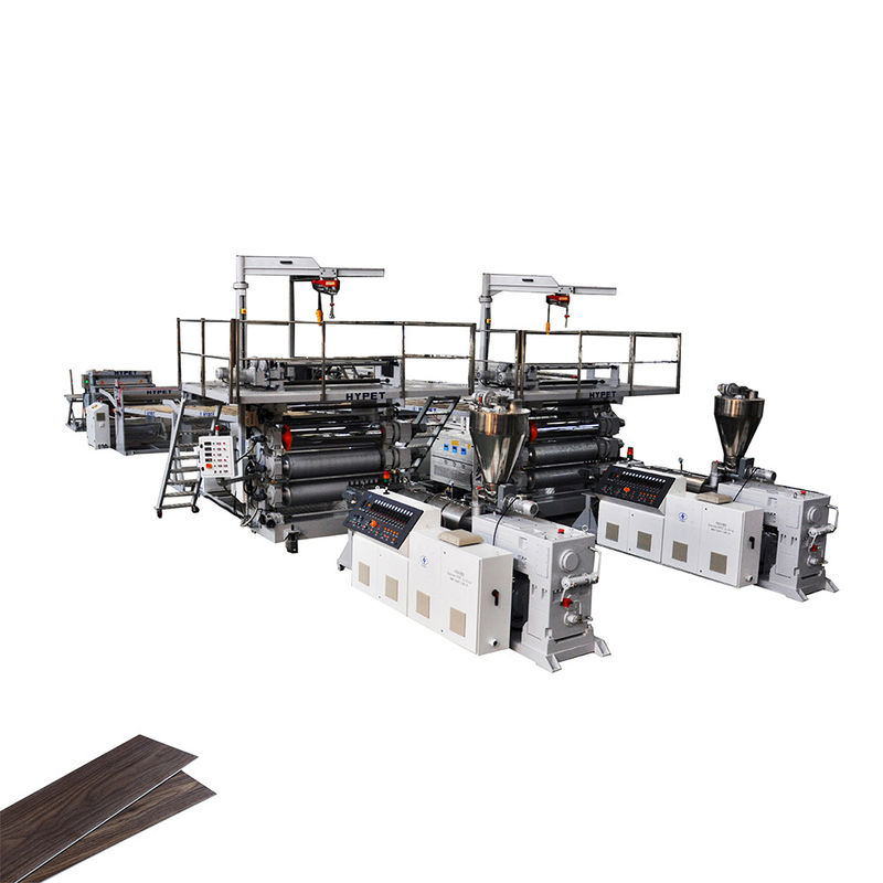 SPC 마루 장 Extrusioni 기계 돌 플라스틱 합성 장 생산 라인