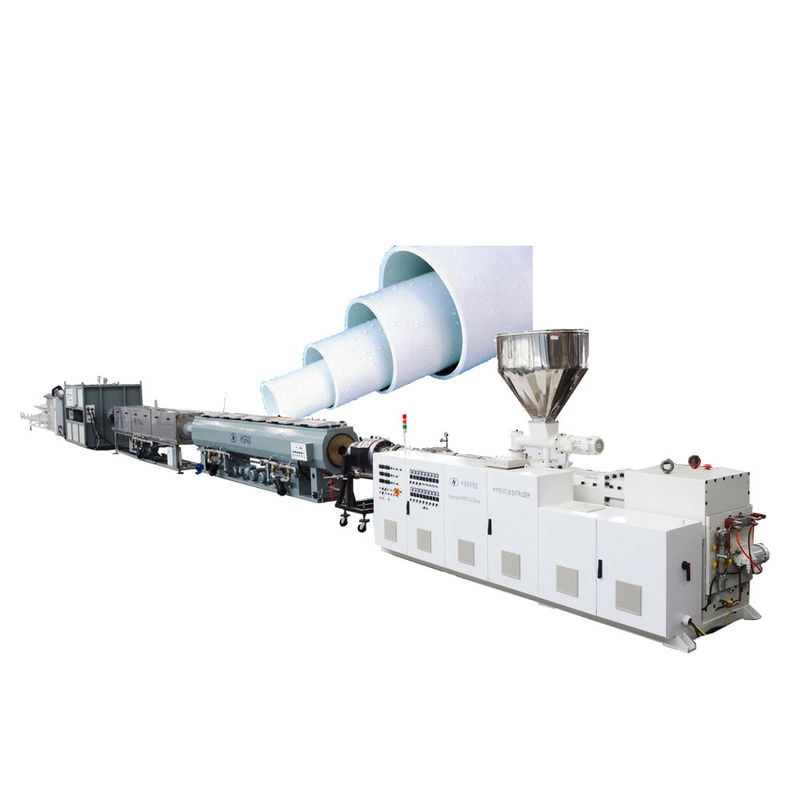 큰 지름 250-400mm 지하수 공급 PVC 파이프 제조 라인 코닉 트윈 스크루 추출기 ZS80/173